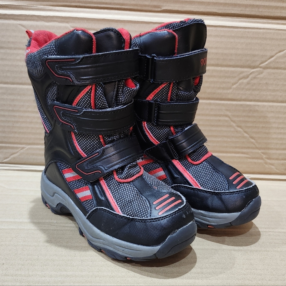 Size 13 Little Boys Black Snow Boots